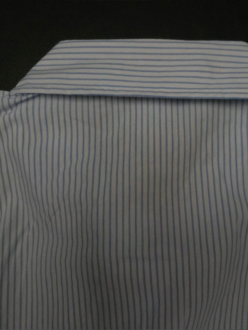 NWT - Ellen Tracy Cotton Blue Pinstripe Embroidered Hem Maxi Shirtdress - L - Picture 16 of 16